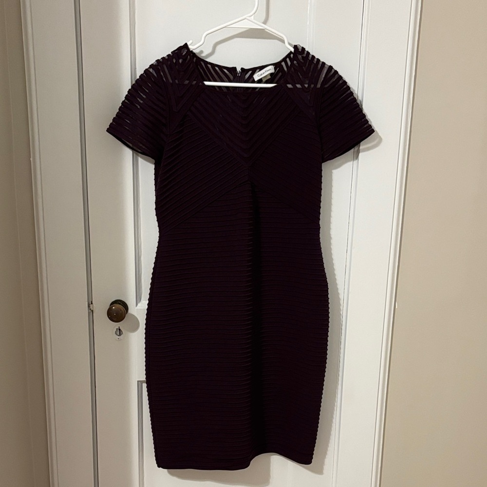 Calvin Klein Deep Purple Mini Dress
